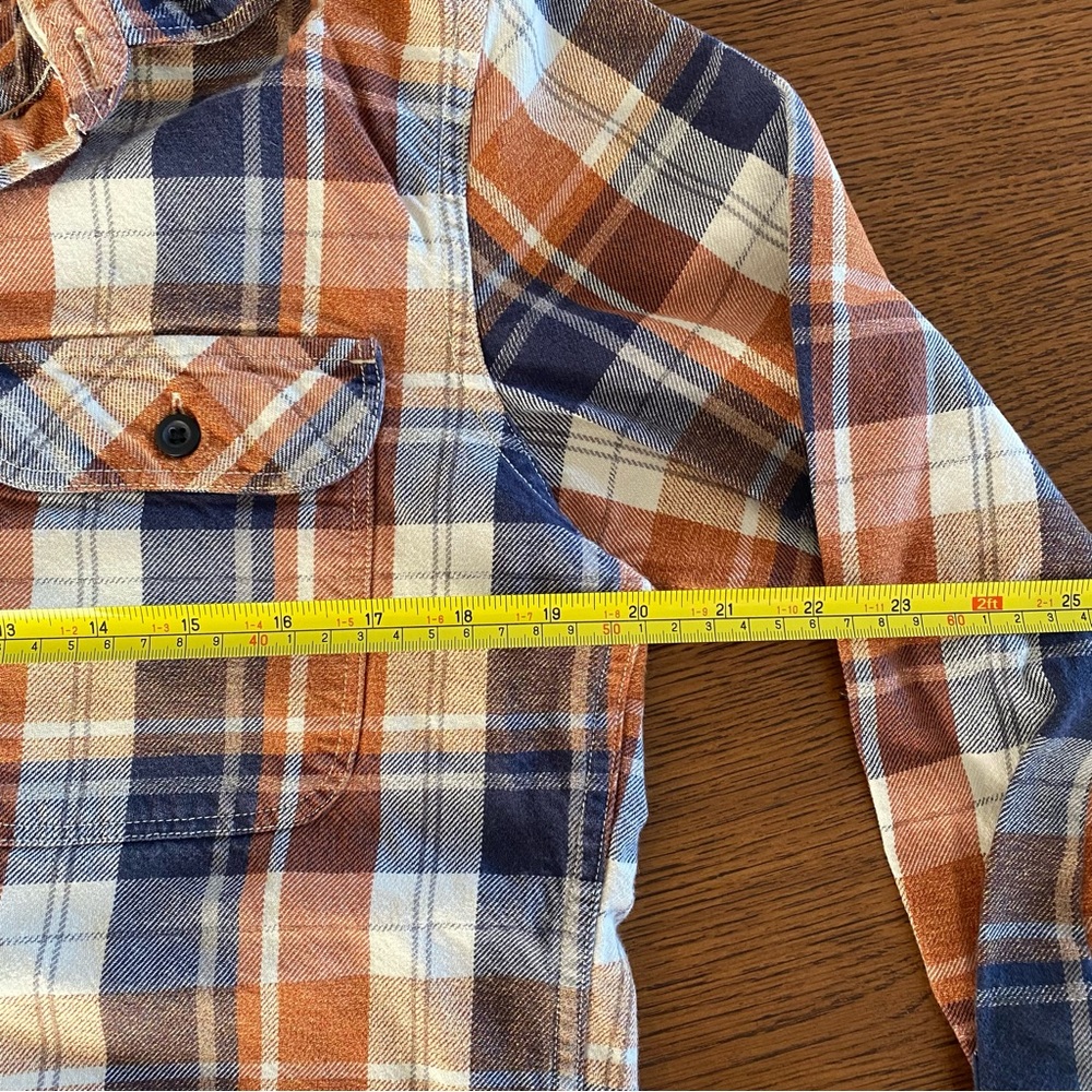 H&M Burnt Orange Fall Colors Flannel Shirt - Picture 5 of 6